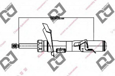 DJ PARTS ds1663gs -  Амортизатор